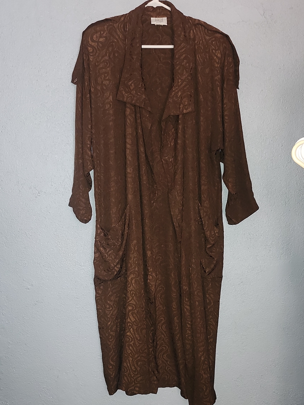 Biya Brown Detailed Duster